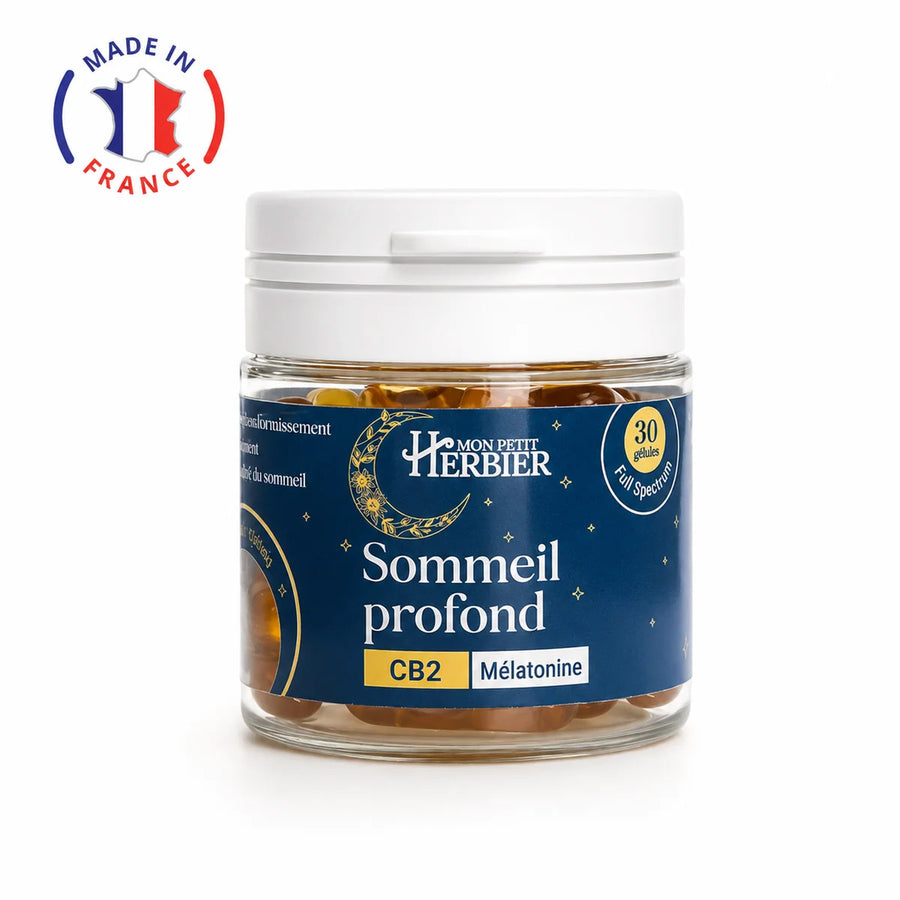 Gélules CB2 Sommeil Profond, pot de gélules – Mon Petit Herbier