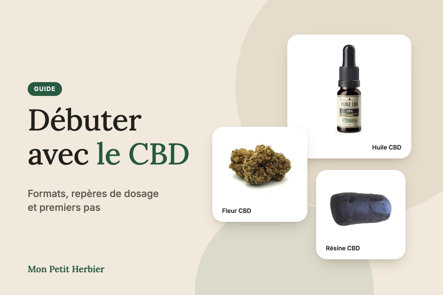 Couverture du guide « Débuter avec le CBD »