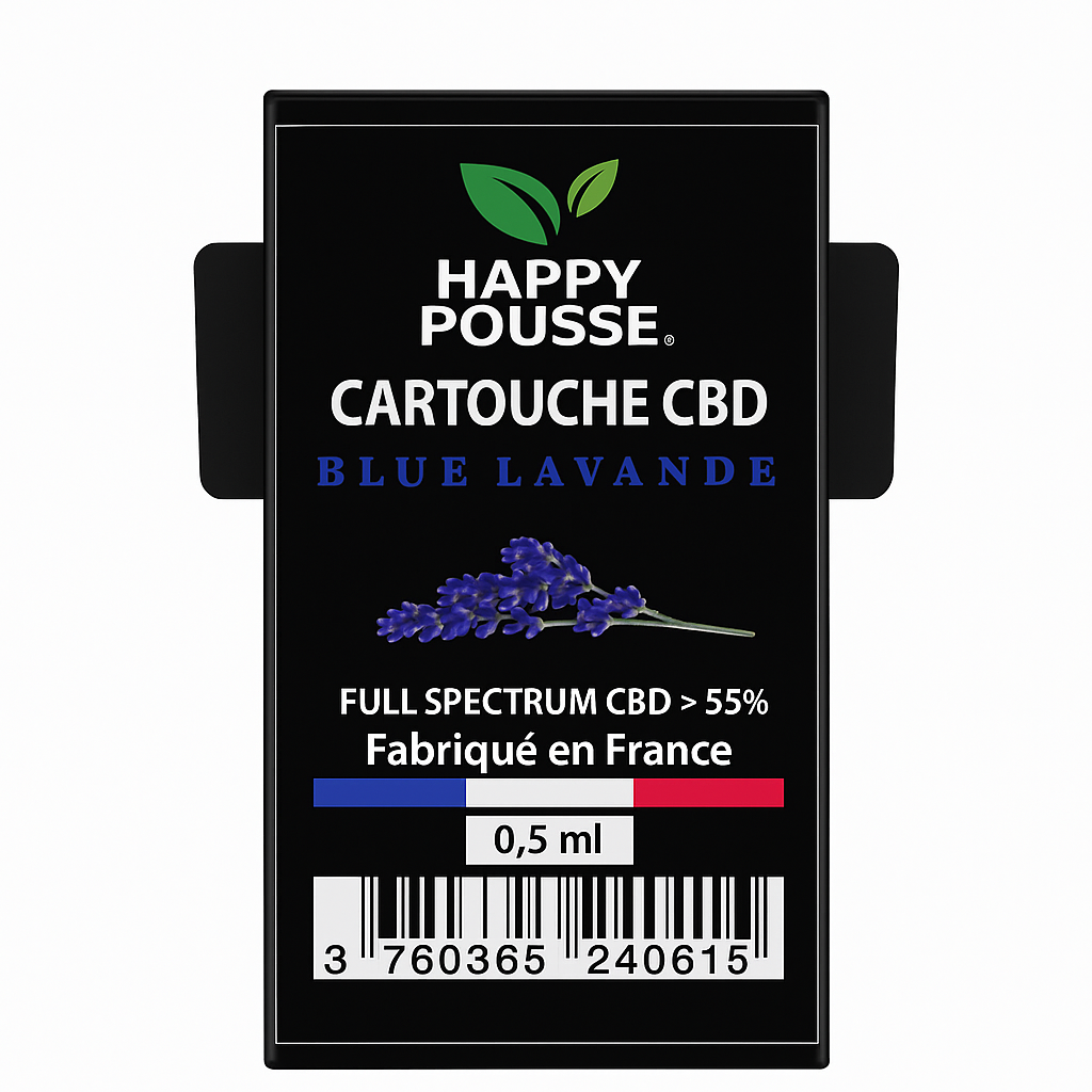 Cartouche CBD 55% Full Spectrum Blue Lavande - Happy Pousse