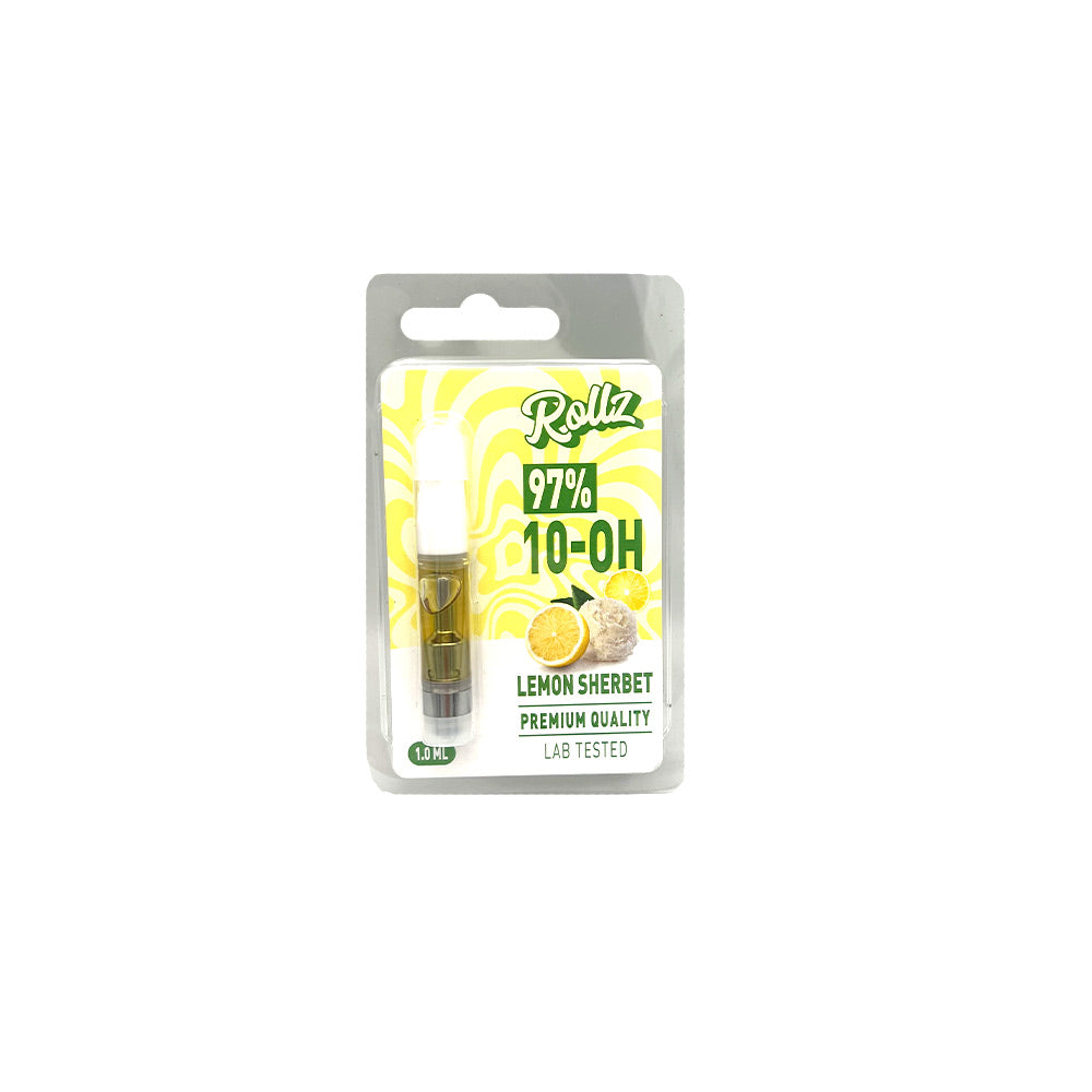 Cartouche 10-OH Lemon Sherbet Rollz 1ml saveur citronnée compatible batterie 510 - Mon Petit Herbier