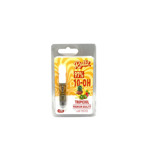 Cartouche 10-OH Tropicool Rollz 1ml saveur fruits tropicaux compatible batterie 510 - Mon Petit Herbier