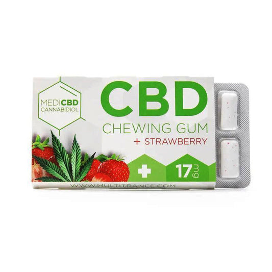 Paquet Chewing-Gum CBD Fraise - Mon Petit Herbier