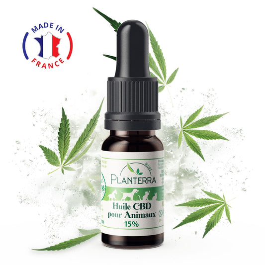 Huile CBD 15% Animaux - Planterra - Mon Petit Herbier