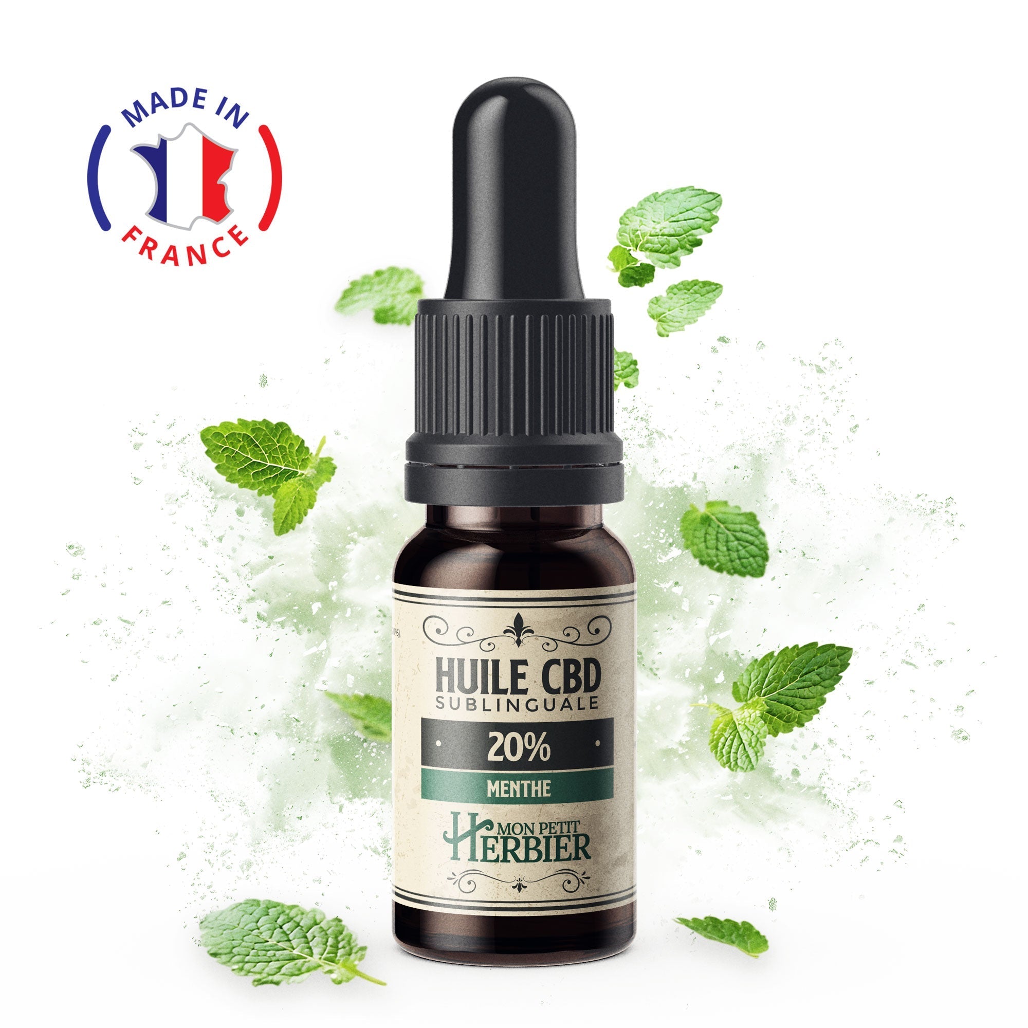Huile CBD 20% Menthe - Mon Petit Herbier