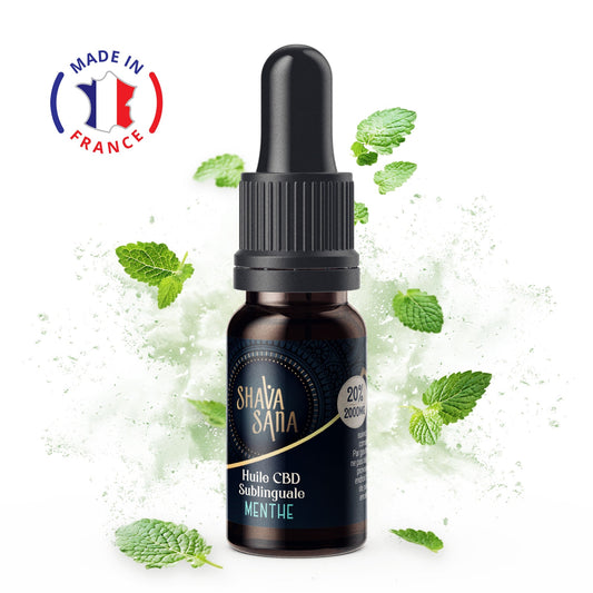 Huile CBD 20% Menthe Full Spectrum - Shava Sana - Mon Petit Herbier