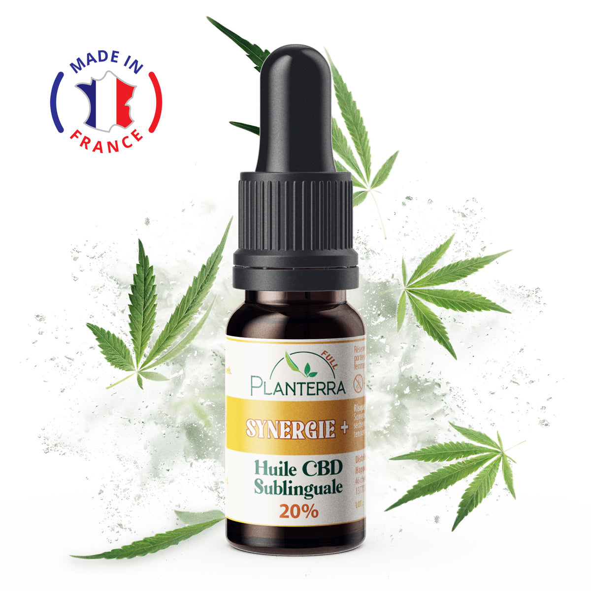 Huile CBD 20% Synergie plus - Planterra - Mon Petit Herbier