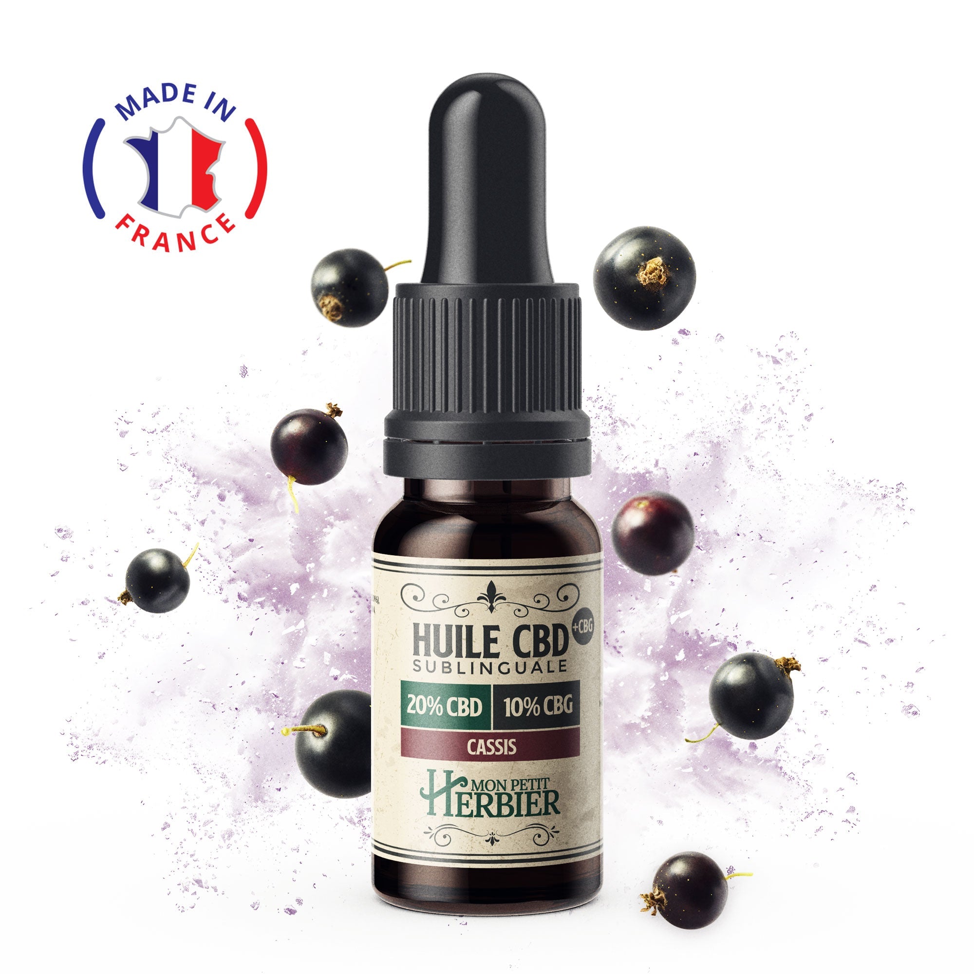 Huile CBD 30% Cassis - Mon Petit Herbier
