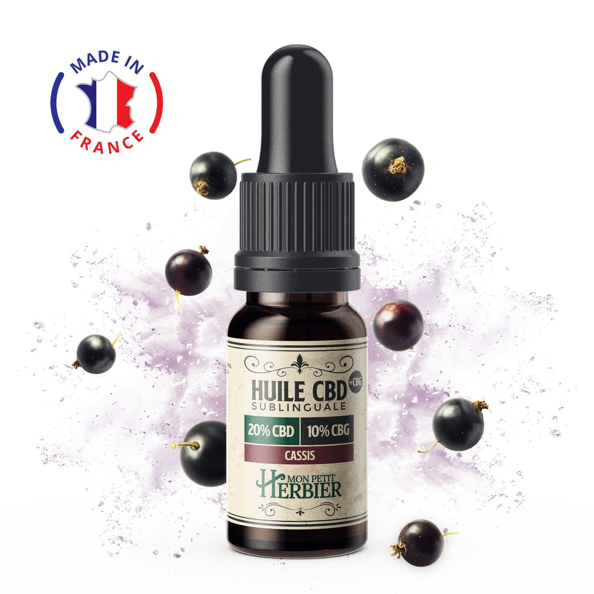 Huile CBD 30% Cassis - Mon Petit Herbier