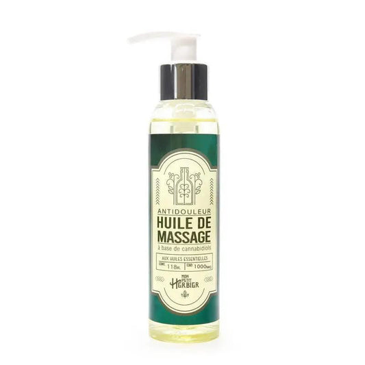 Huile de massage CBD Antidouleur 1000mg 118ml - Mon Petit Herbier