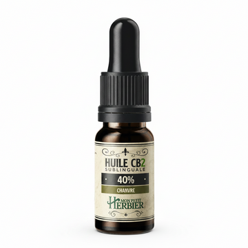 Huile CB2 40% Chanvre, flacon compte-gouttes – Mon Petit Herbier