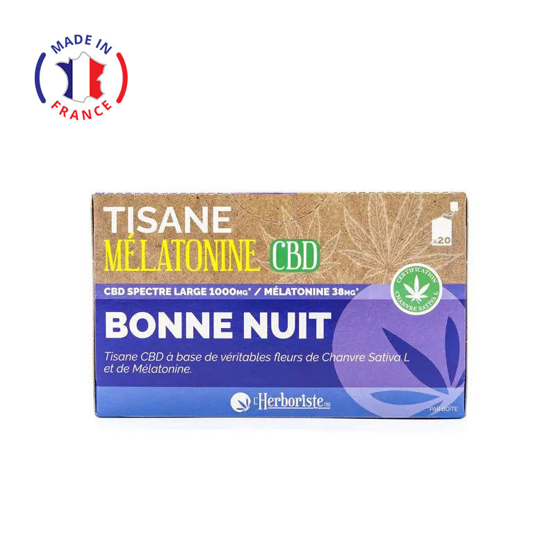 Tisane Mélatonine CBD Infusettes - Bonne nuit - Mon Petit Herbier