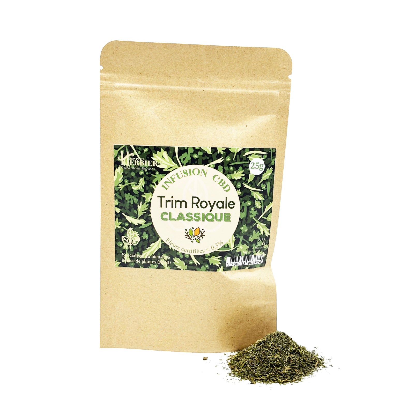 Trim CBD Royale Classique 25g - Mon Petit Herbier